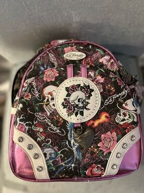 Ed Hardy Pink Skull Backpack Love Kills Price is FIRM